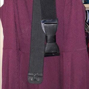 Maroon torrid dress belt included